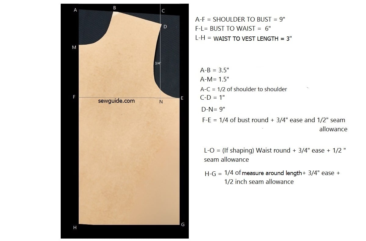 make a simple vest - free pattern - sewguide